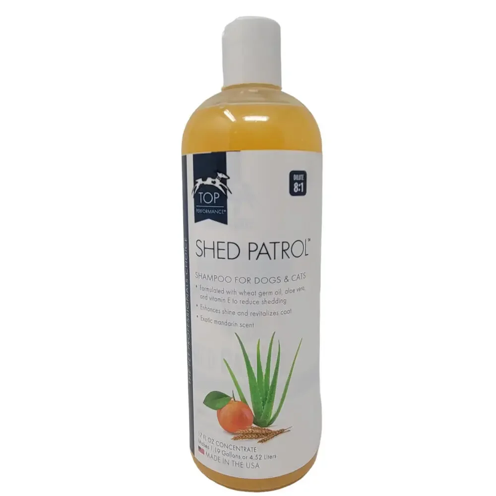 Top Performance Shed Patrol De-Shedding Dog and Cat Shampoo 17-Oz Mandarin Scent